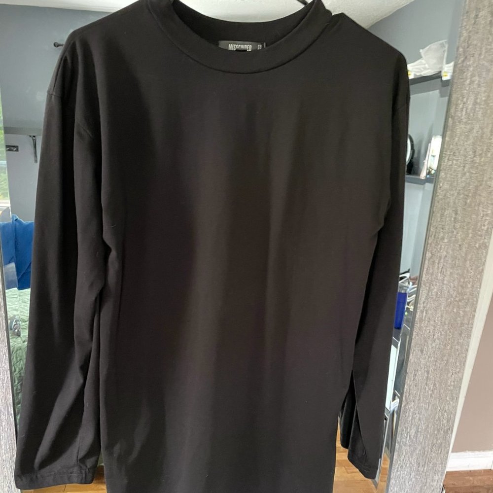 Basic Black Shirt Dress